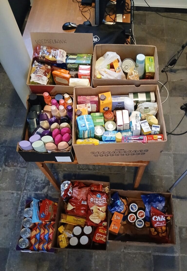 Hartelijk bedankt namens de voedselbank